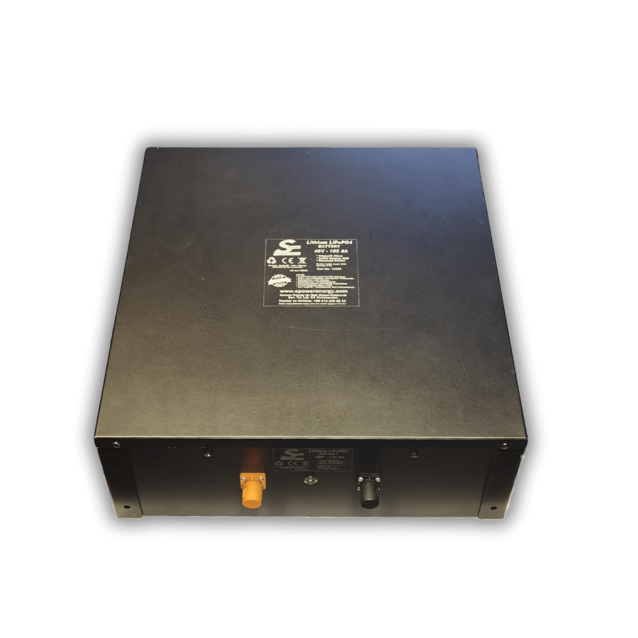 Spower 48V 105AH (52,8 Volt) Lityum Lifepo4 Bluetooth