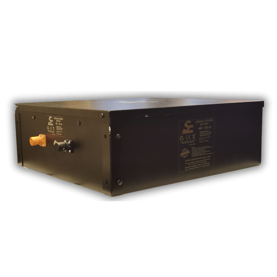 Spower 48V 105AH (52,8 Volt) Lityum Lifepo4 Bluetooth