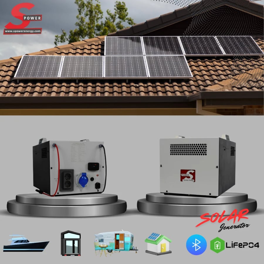 Spower Energy Solar Hibrit Jeneratör SG-4.2 230AH (4200 Watt)