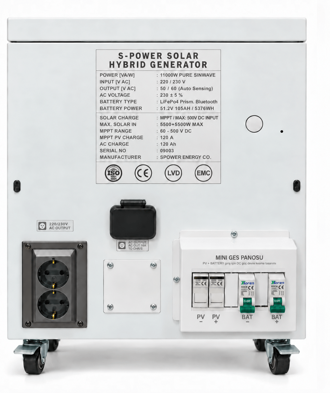 Spower Energy Solar Hibrit Jeneratör Sg-11 48 105