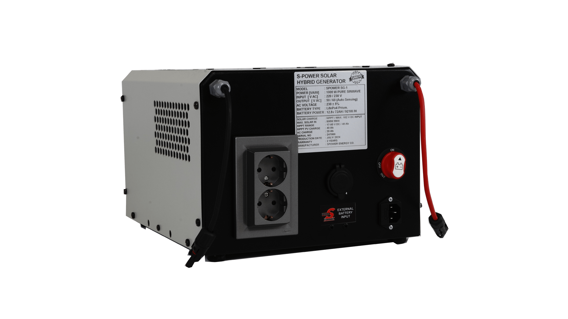 Spower Energy Solar Hibrit Jeneratör SG-1 (1000 Watt)