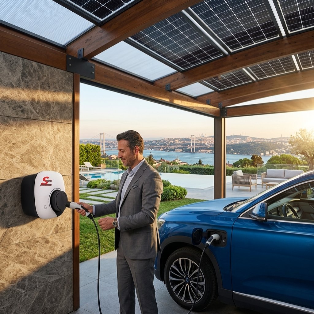 Spower EV Wall 22S Akıllı Elektrikli Araç Şarj İstasyonu
