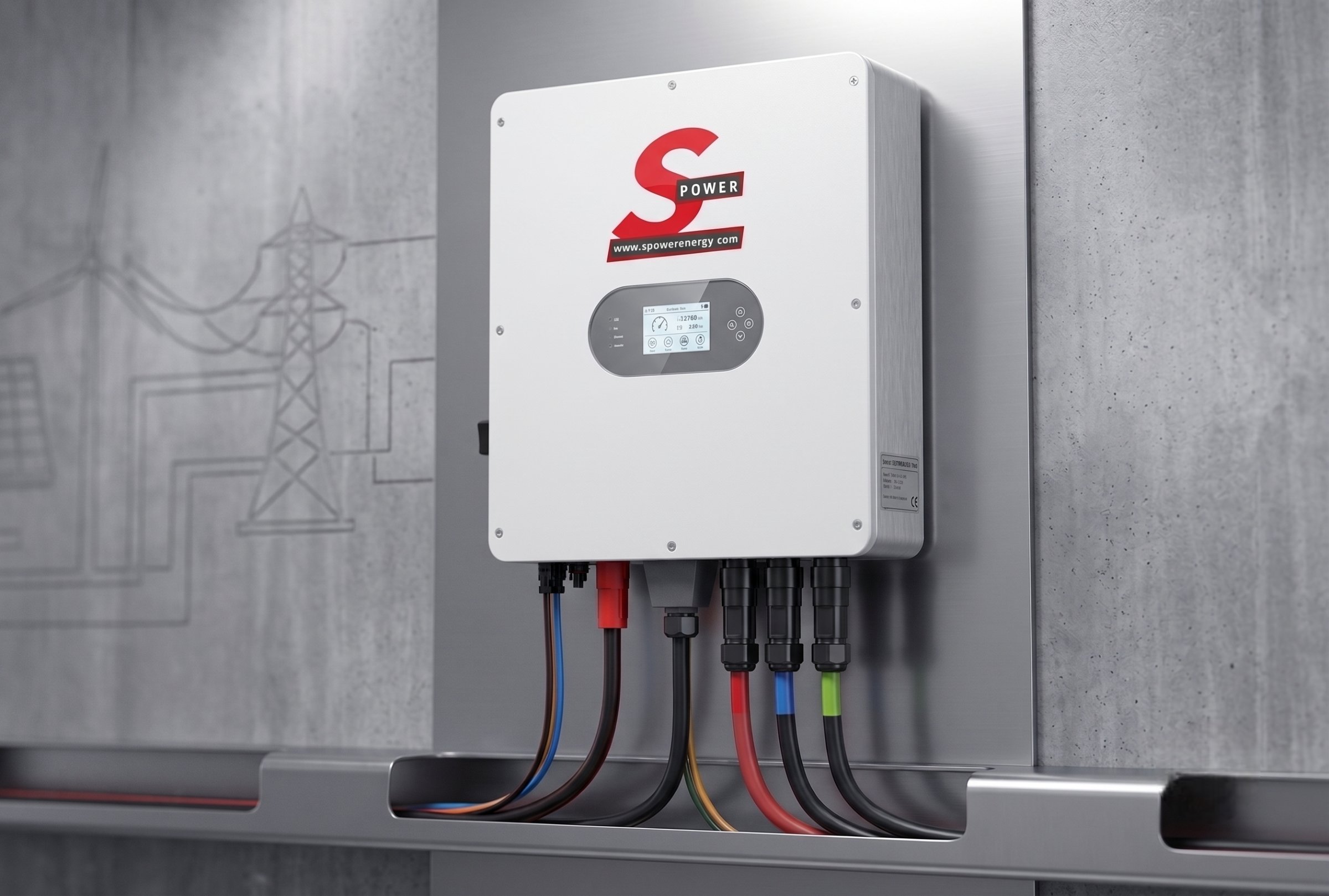 Spower SP-HY12K-LV3P 12Kw Trifaze Hybrid İnverter