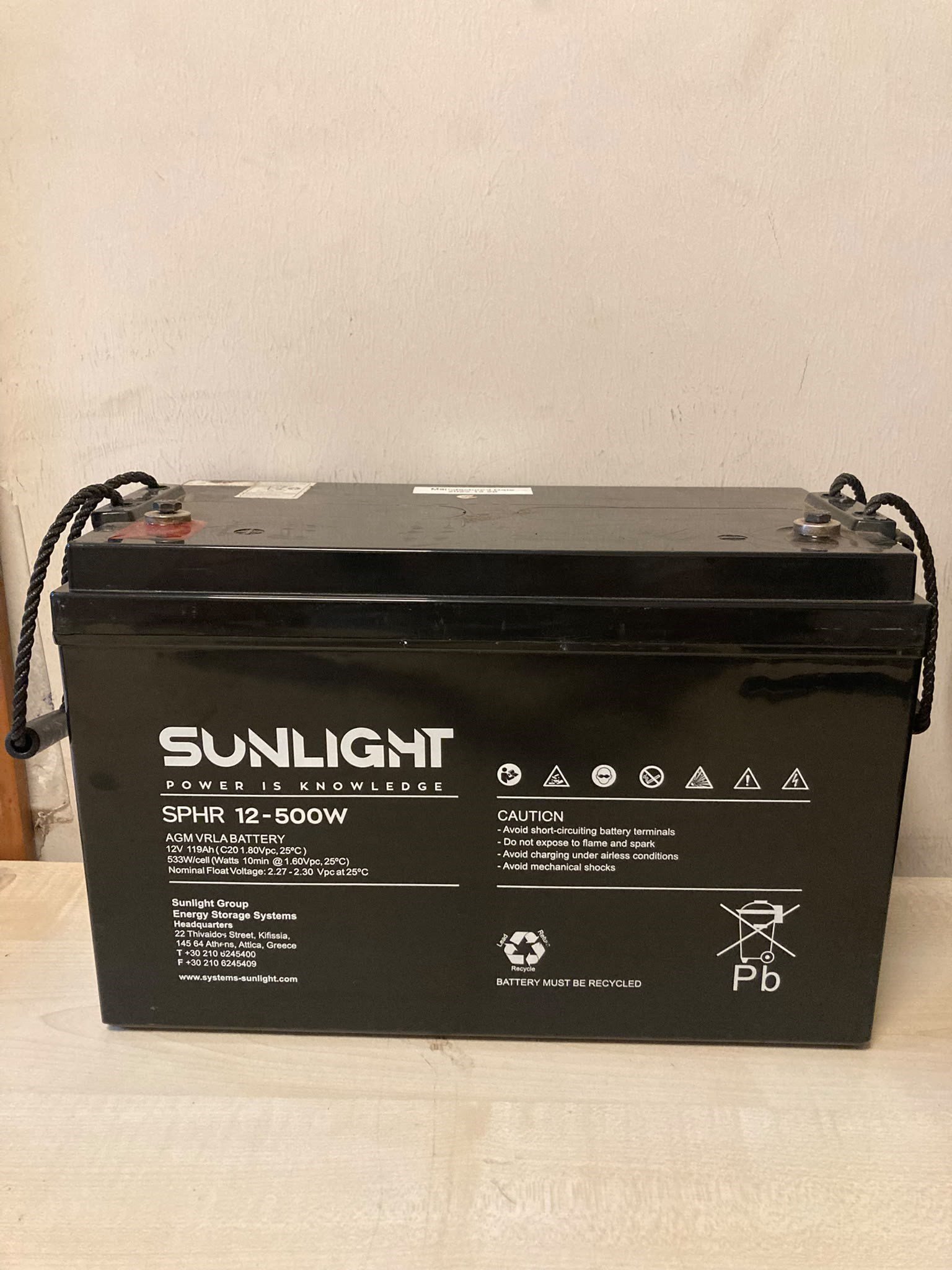 Sunlight 119AH Jel Akü