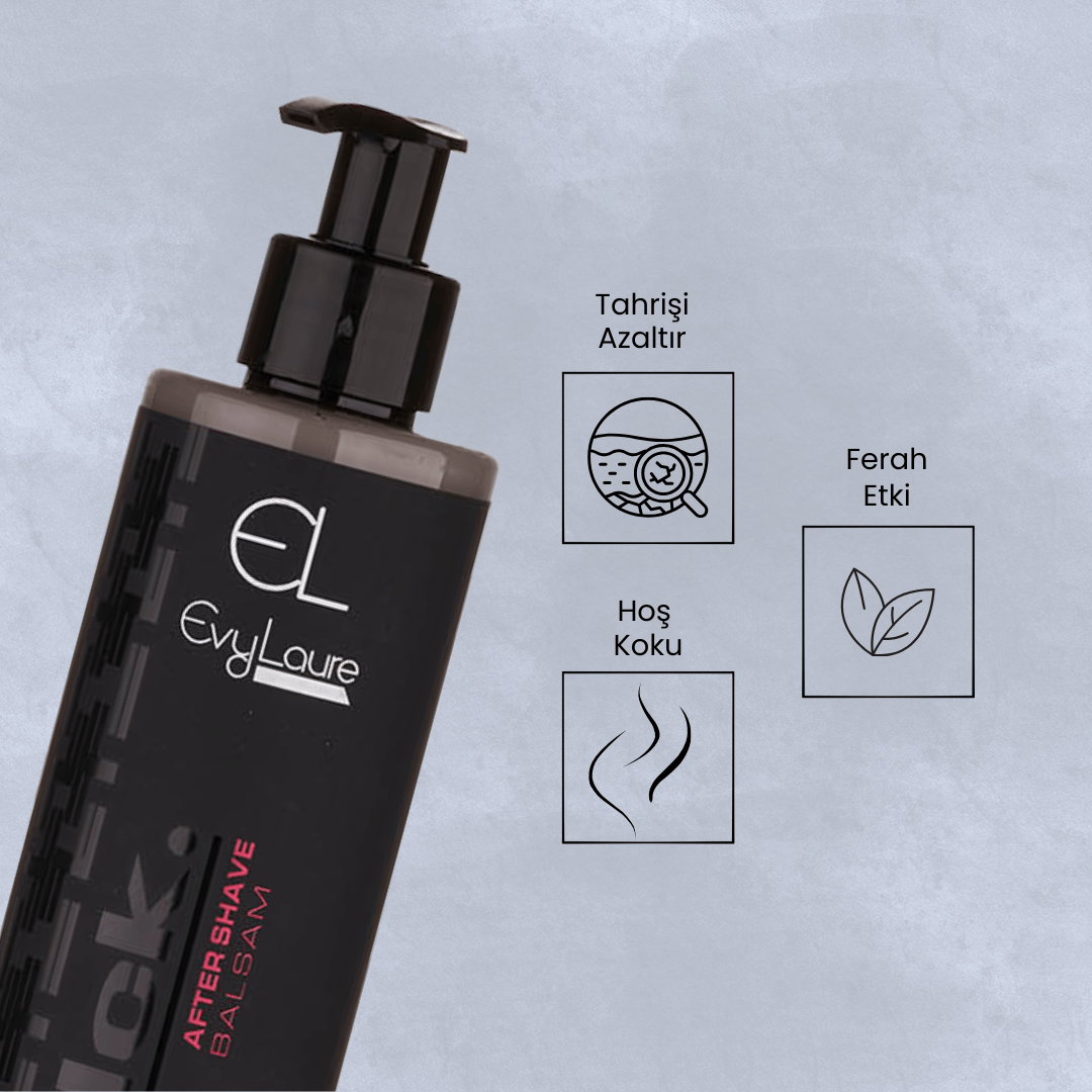 EvyLaure Blck. Tıraş Sonrası Balsam | Tahriş Önleyici ve Nemlendirici | 200 ml