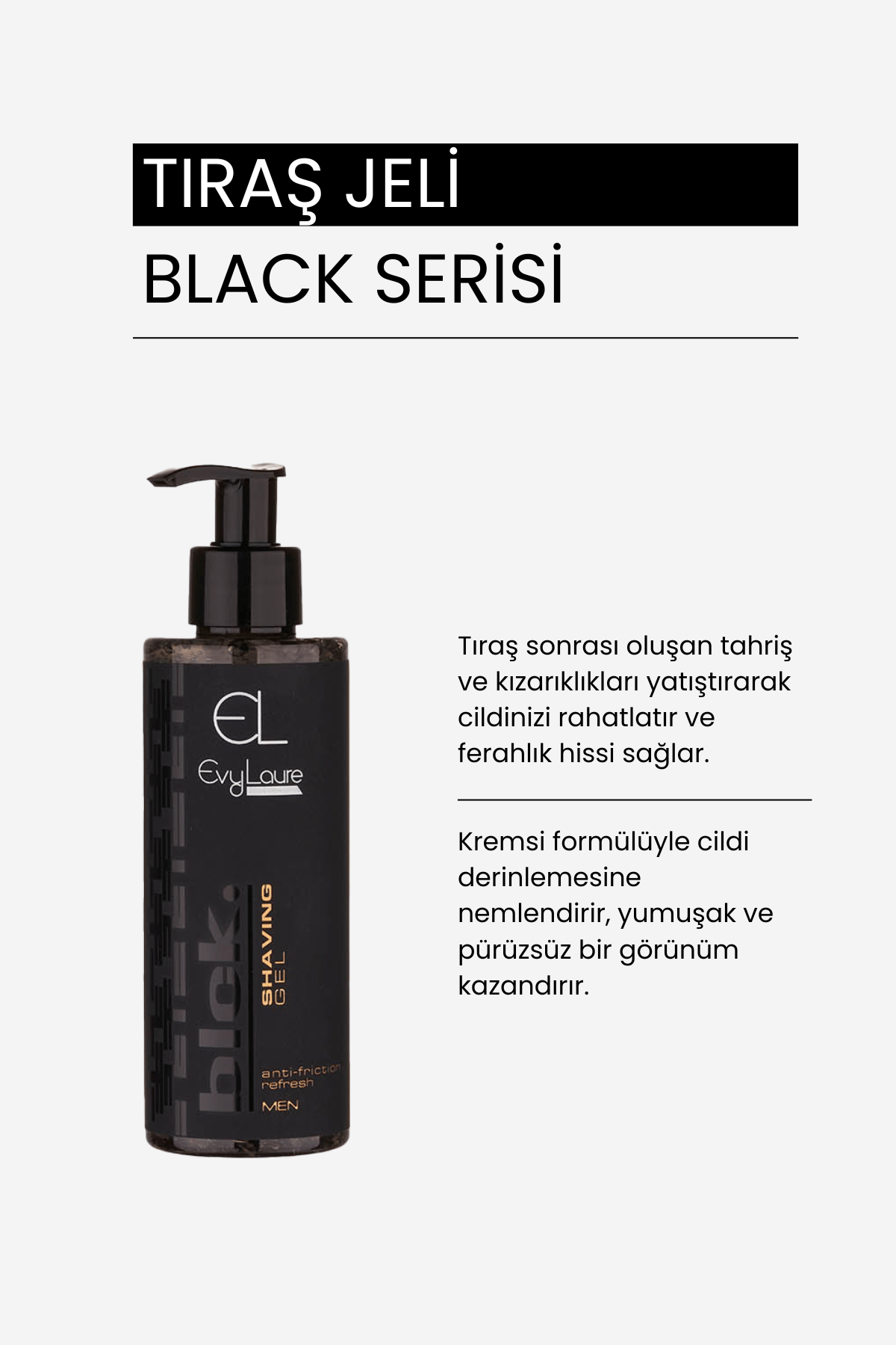 EvyLaure BLCK. Erkek Koleksiyonu | Erkekler İçin Özel Bakım ve Parfüm Seti