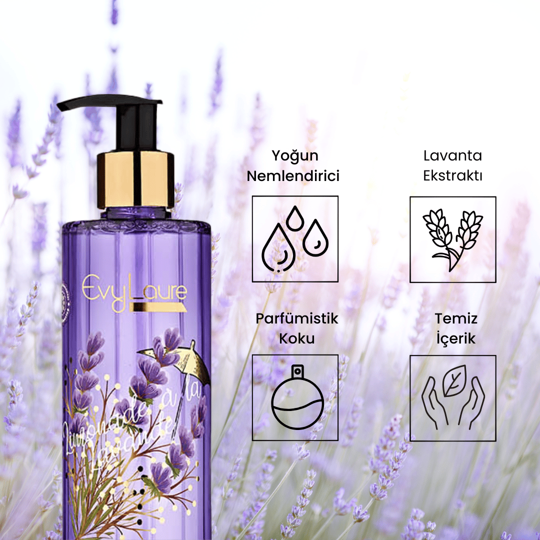 EvyLaure Limonade À La Lavande Duş Jeli | Yoğun Nemlendirici | Lavanta Ekstraktlı | Unisex | 300 ml