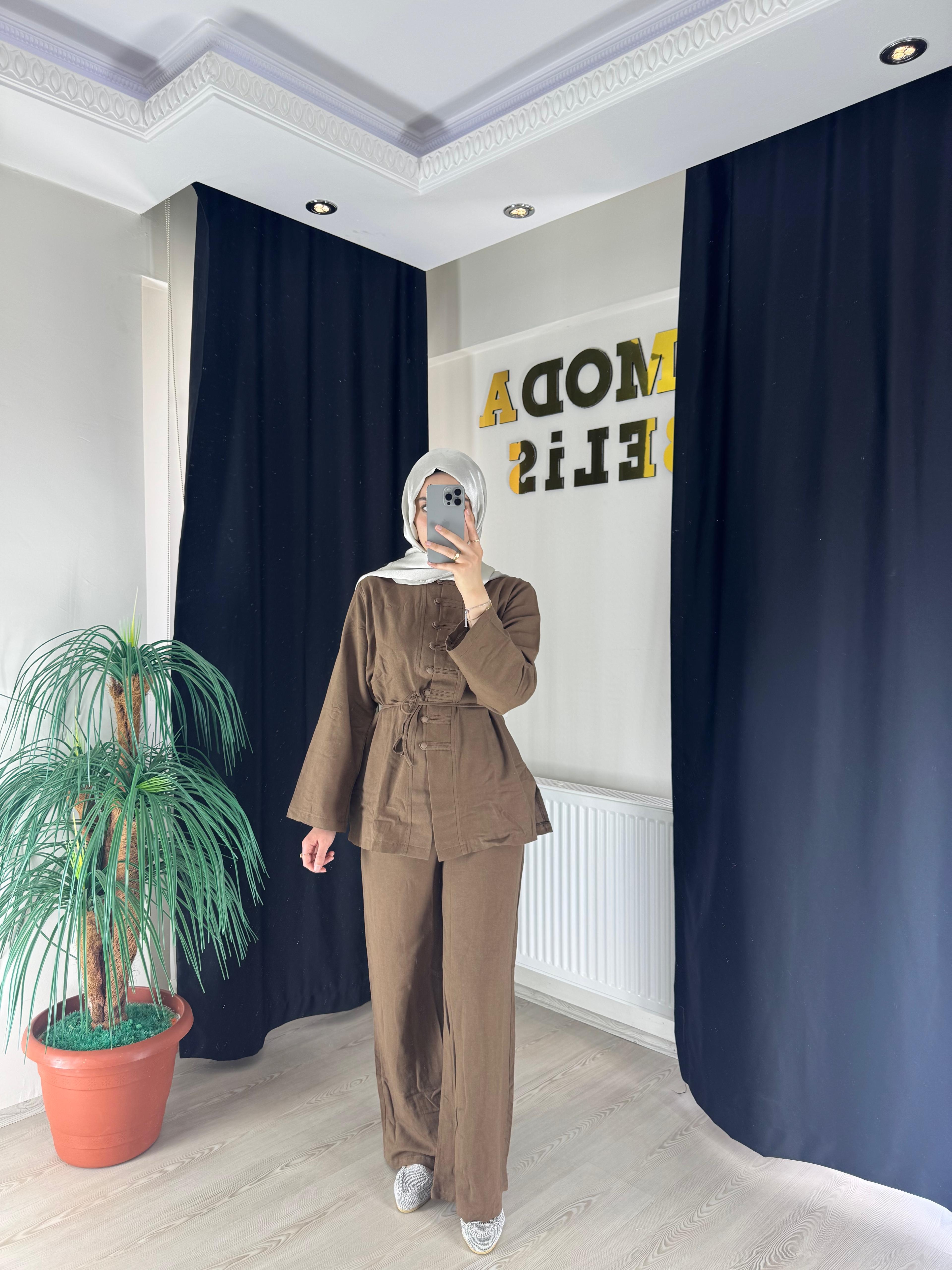 Afra Takım - kahverengi