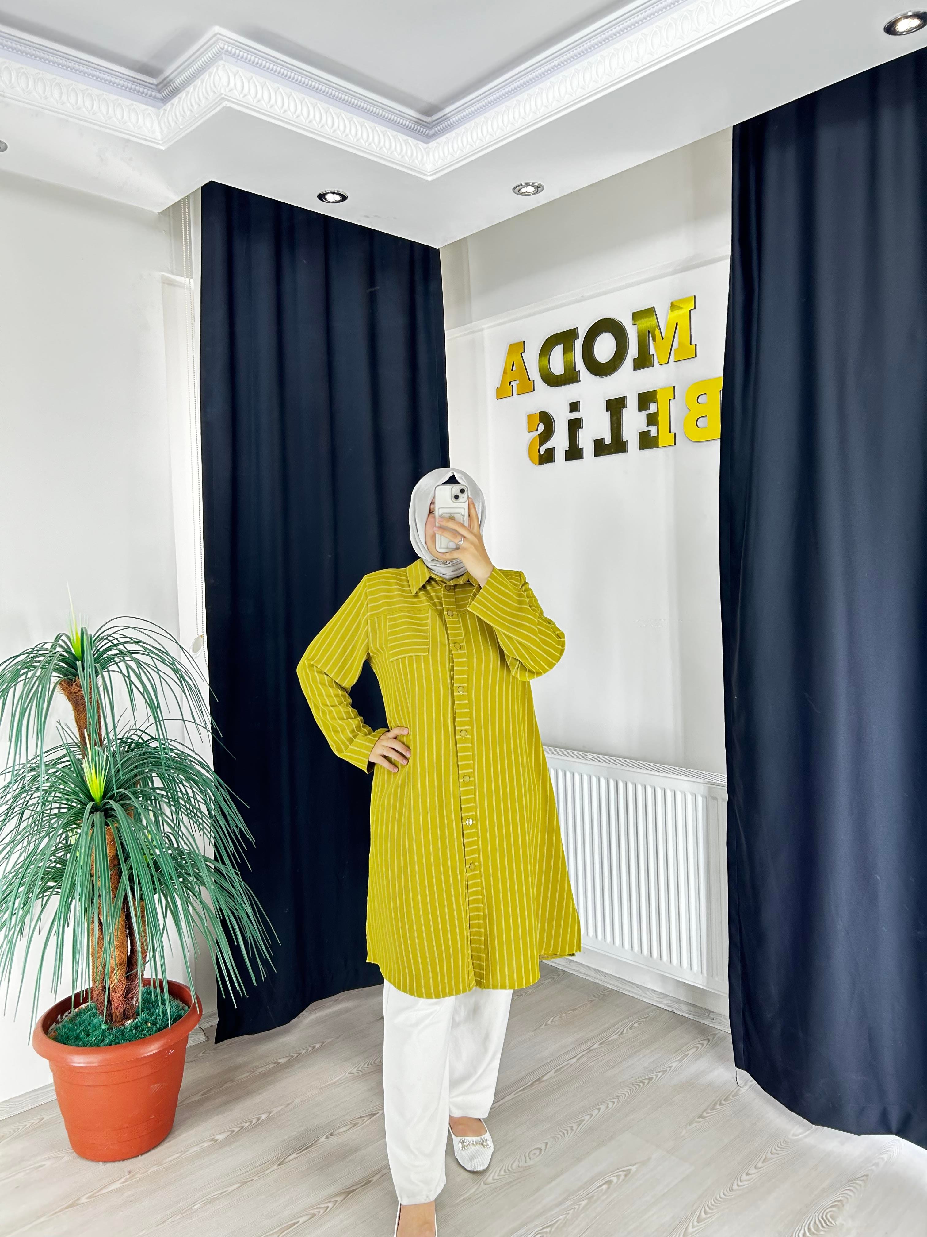 Azra Gömlek yeşil