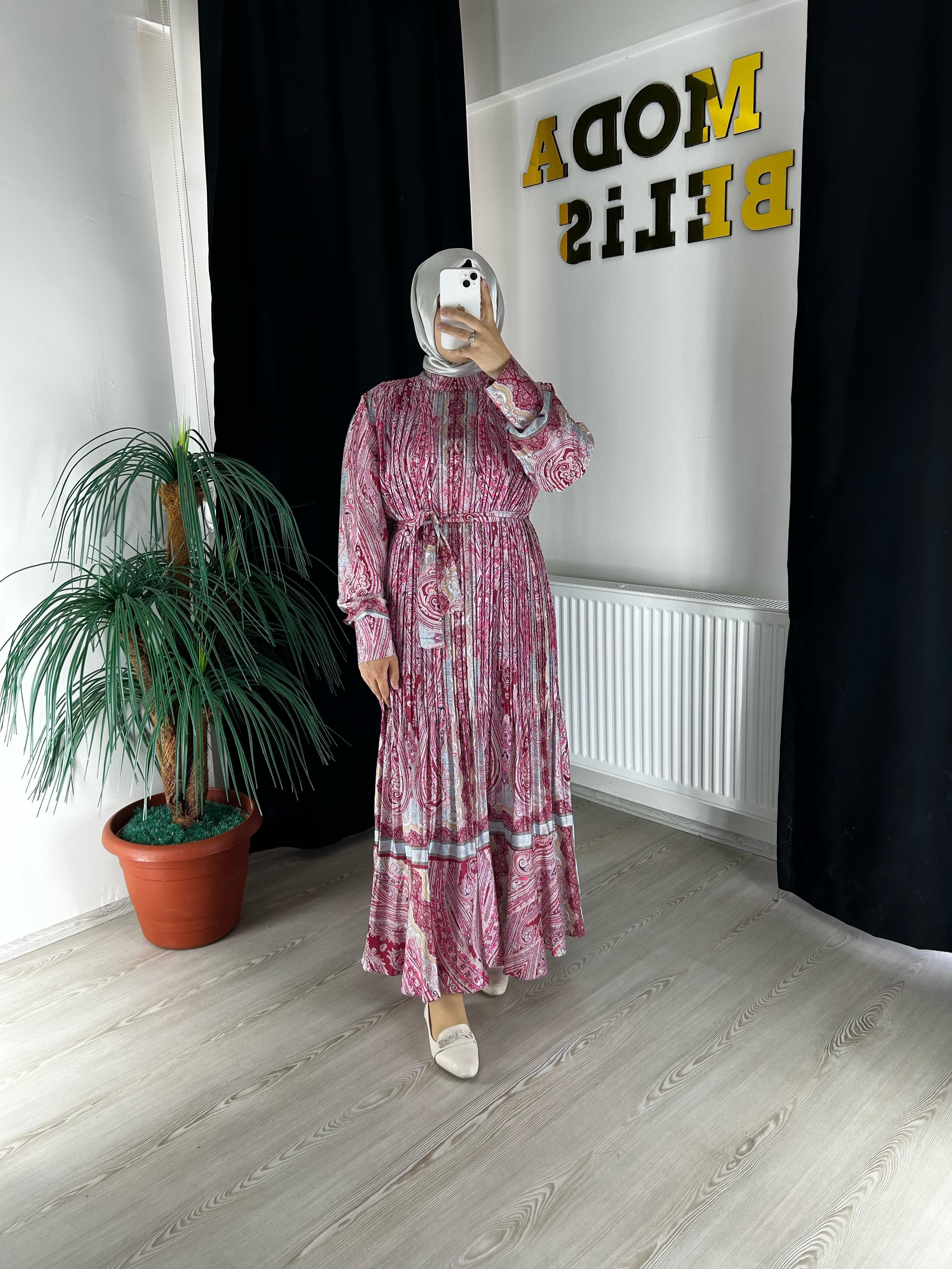 Nehir Elbise - Pembe