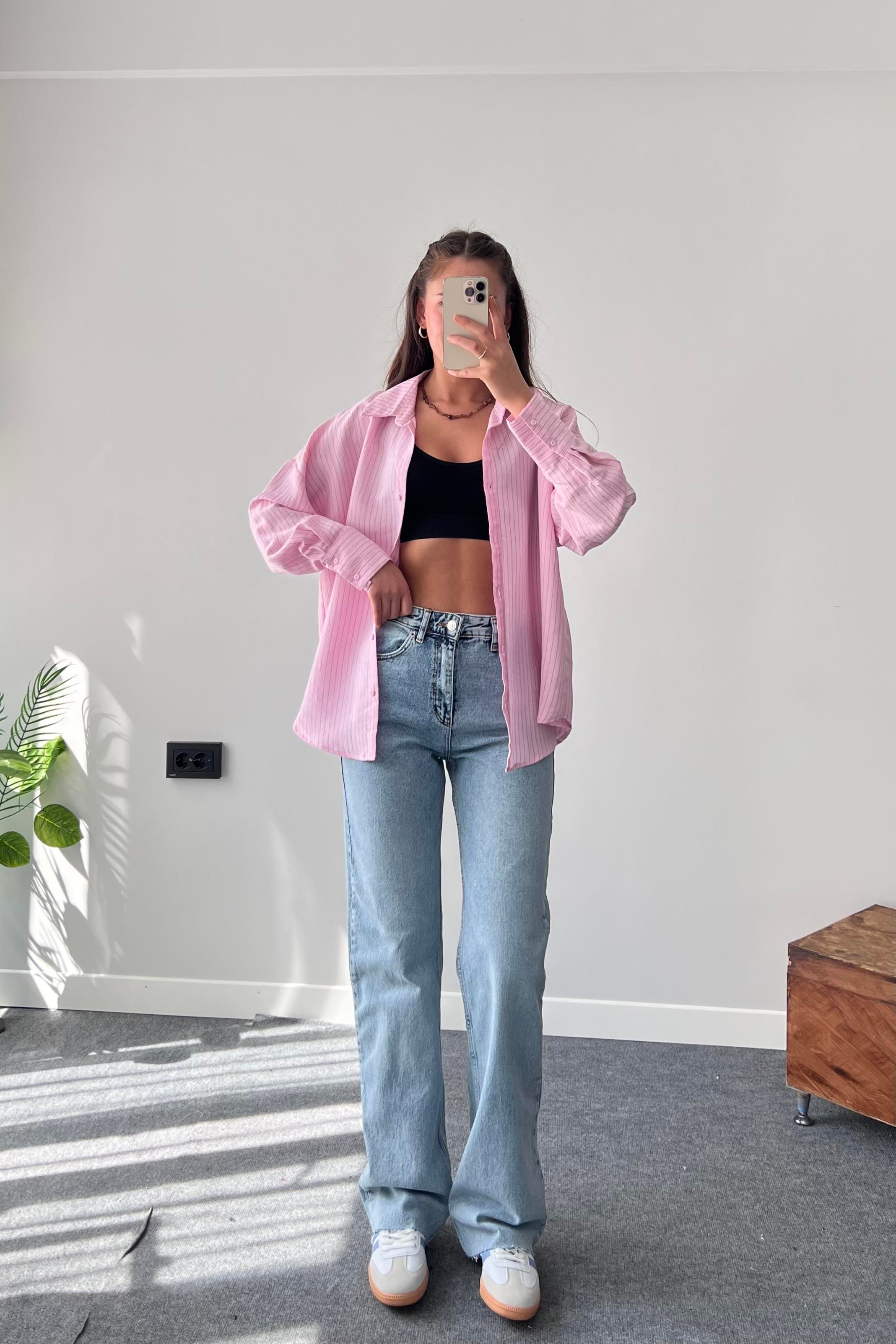 Açık Mavi Straight Jean