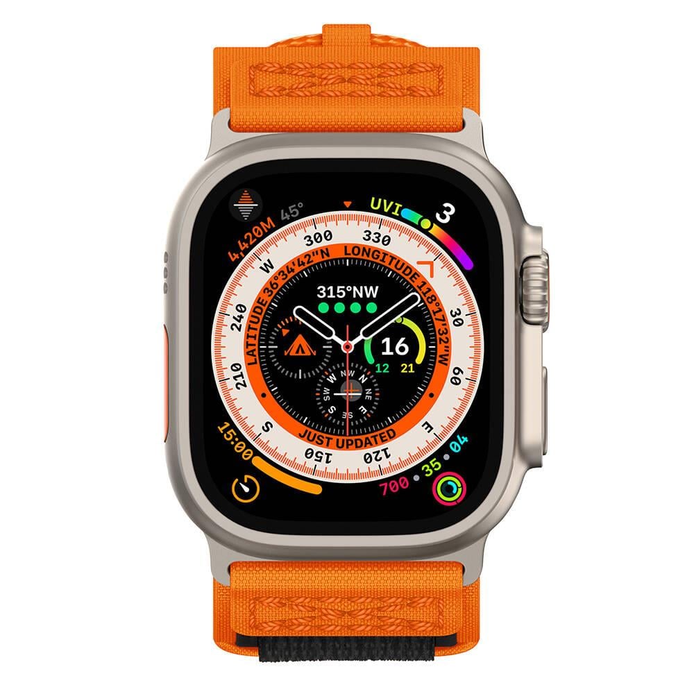 HASIR BEZ KORDONLARZOREHSR22Apple Watch 42mm / 44mm / 45mm / 46mm / 49mm Hasır Kordon - Turuncu