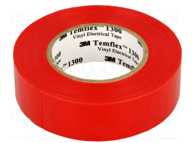 3M Temflex İzole Elektrik Bandı 18Mm 1300E Kırmızı Bant
