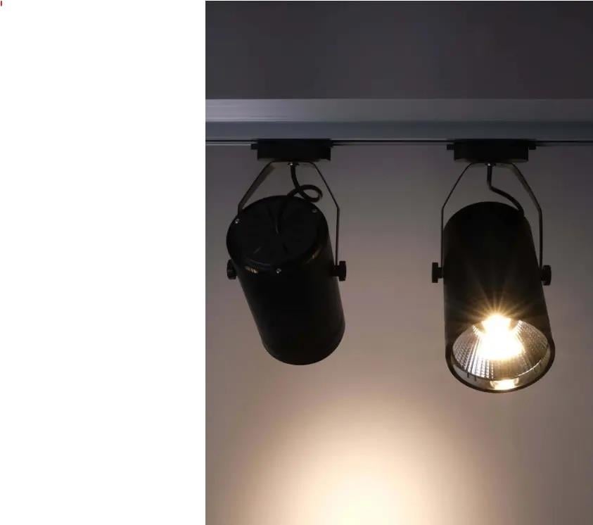 ACK AD30-01901 30W Led Monofaze Ray Armatürü Siyah COB 3000K Günışığı