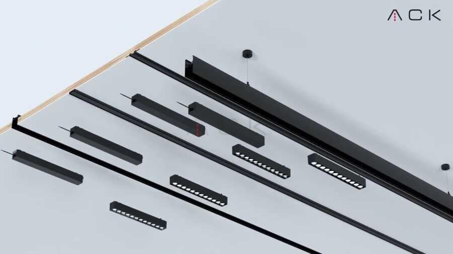 ACK AD45-02201 12W Slim Magnet Ray Spot Armatür 3000K Günışığı