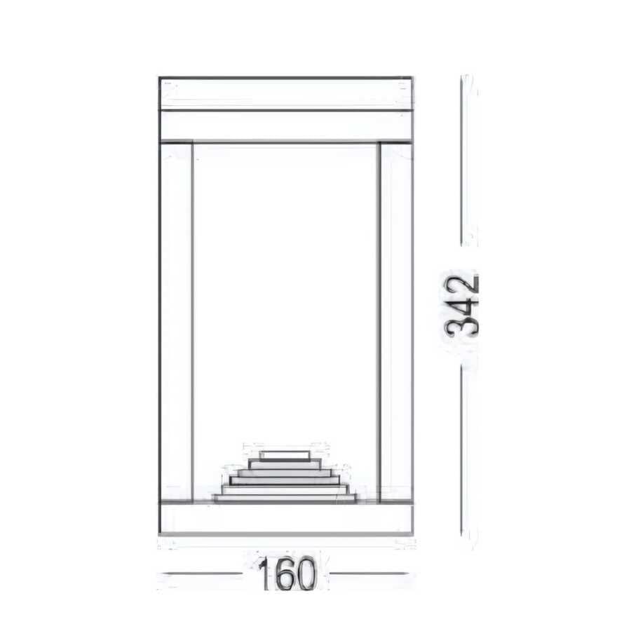 ACK AG57-03021 PC Bahçe Set Üstü Armatürü GU10 160x342mm