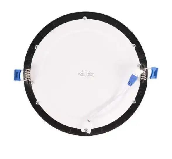 ACK AP01-01831 18W Sıva Altı Yuvarlak Led Spot Panel Armatür 6500K Beyaz Işık Siyah Kasa
