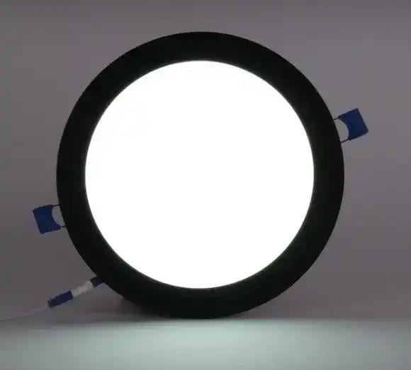 ACK AP01-01831 18W Sıva Altı Yuvarlak Led Spot Panel Armatür 6500K Beyaz Işık Siyah Kasa