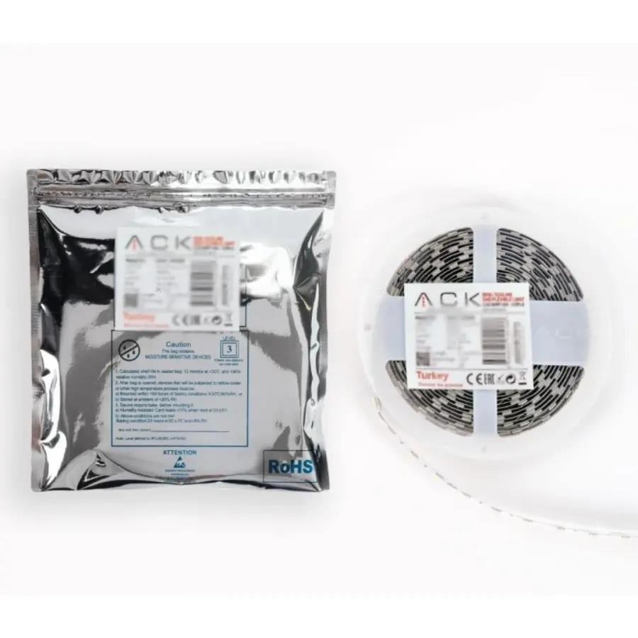 ACK AS01-02500 10W/mt 12V 120 Ledli Şerit Led 3000K Günışığı