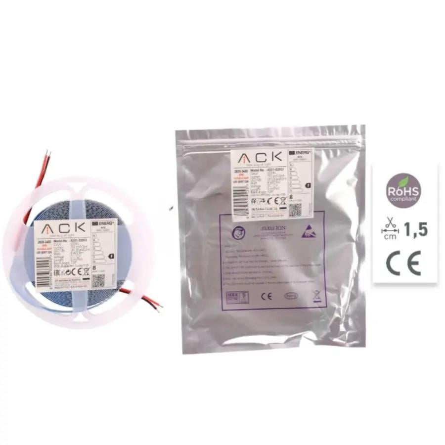 ACK AS01-02803 16W/mt 12V 240 Ledli Şerit Led 6500K Beyaz Işık