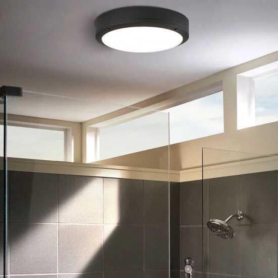 ACK AT10-51831 18W Siyah Led Tavan ve Duvar Armatürü 6500K Beyaz Işık IP65