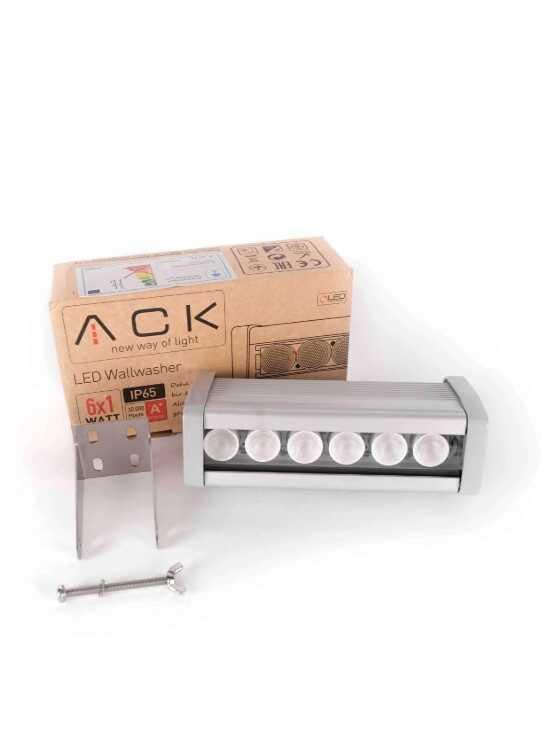 ACK AT20-00653 6W Led Wallwasher 18cm Yeşil Işık IP67