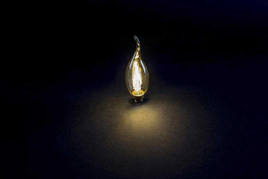 Cata CT-4281 4w Rustik Led Kıvrık Buji Ampul E14 Amber