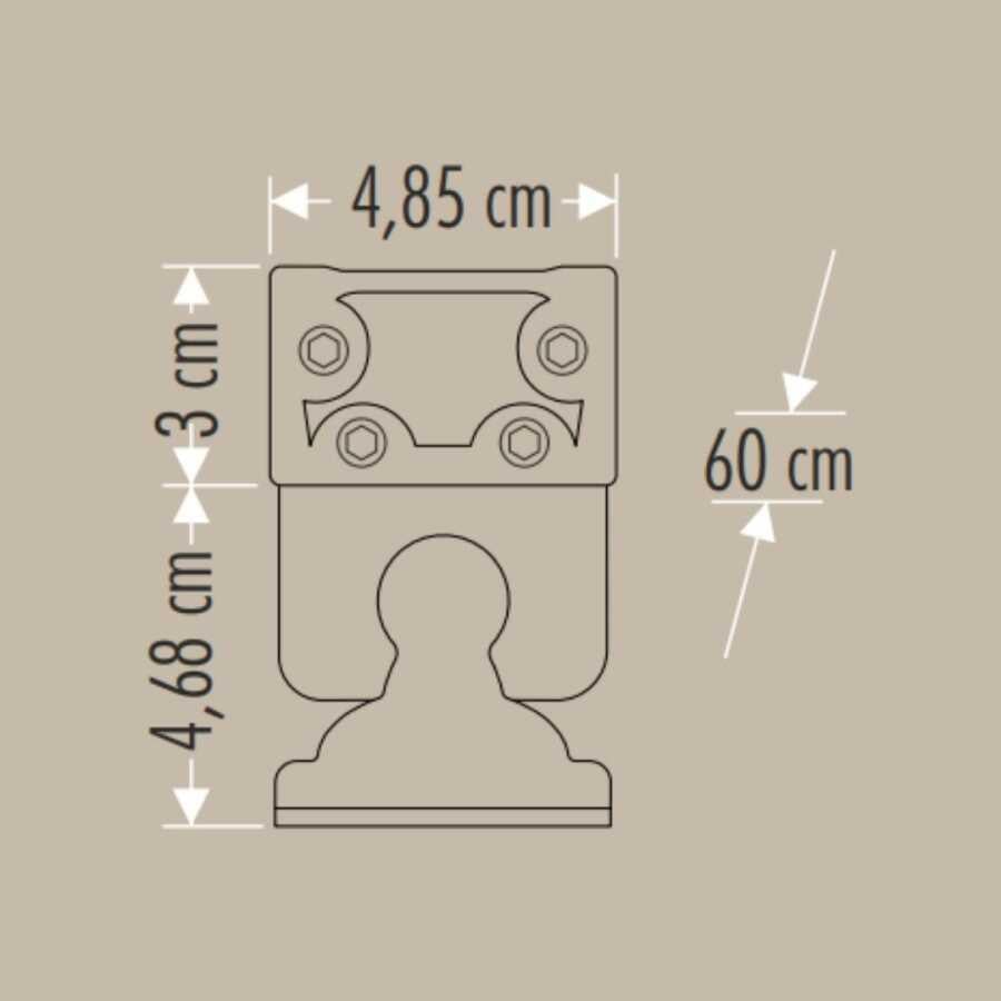 Cata CT-4696 24W Gold Wallwasher 60cm Günışığı