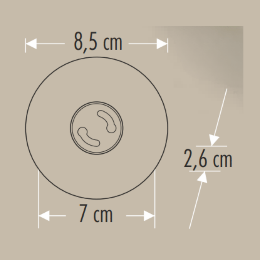 Cata CT-5093 Lion Yuvarlak Spot Beyaz Kasa