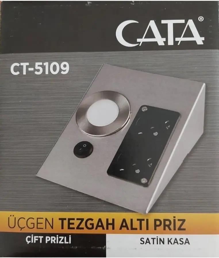 Cata CT-5109 Tezgah Altı Aydınlatma Çiftli Priz Led Gün Işığı