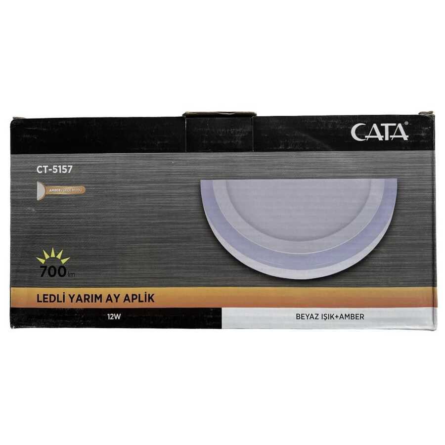 Cata CT-5175 12W Yarım Ay Aplik Amber