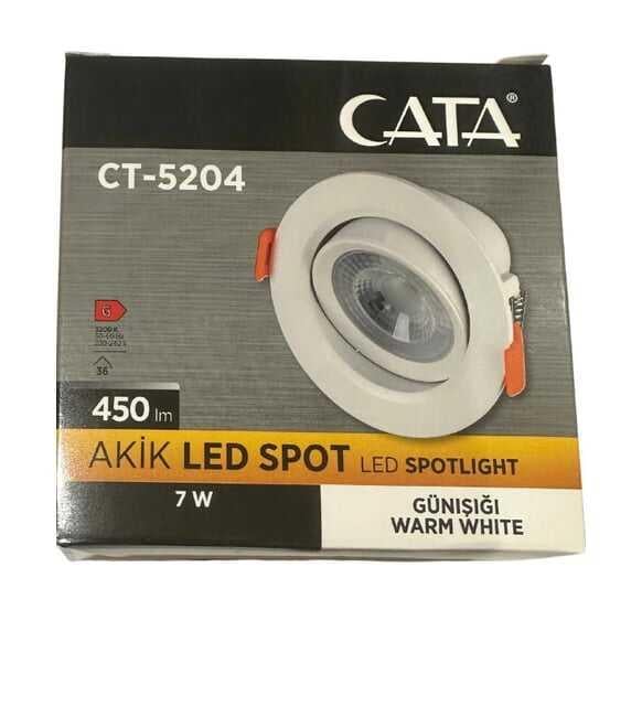Cata CT-5204 7W Akik SMD LED Spot Armatür Günışığı