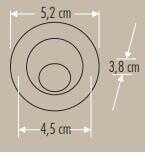 Cata CT-5268 1,5W Hareketli Power Led Yıldız Spot Mavi Işık