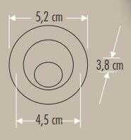 Cata CT-5268A 1,5W Power Led Ufo Spot Hareketli Amber