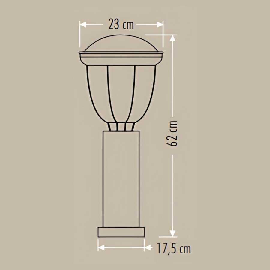 Cata CT-7039 Torino Bahçe Armatürü 62 Cm E27