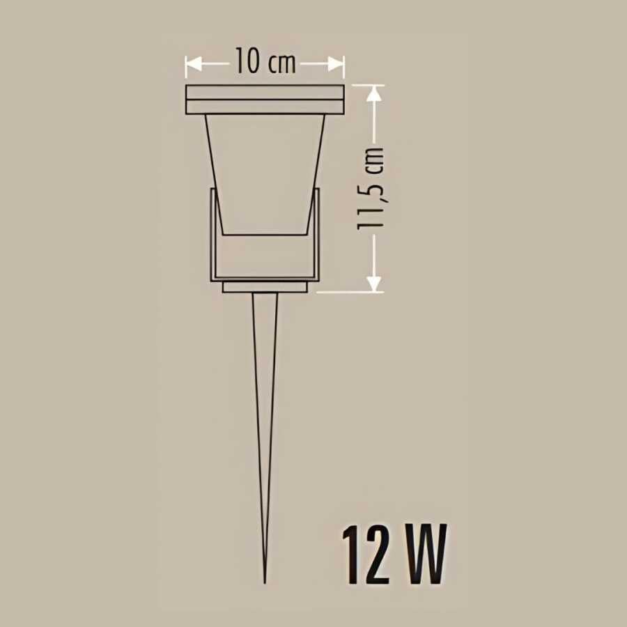 Cata Ct-7304 12W Power Led Bahçe Kazığı Amber