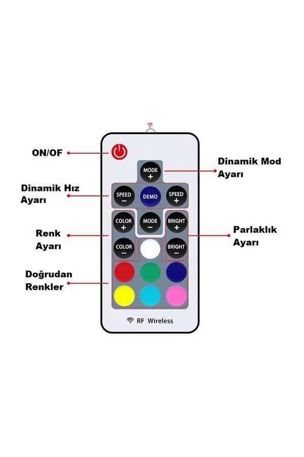 Cata CT-9144 12 Amper 144W Wireless RGB Şerit Led Kumanda