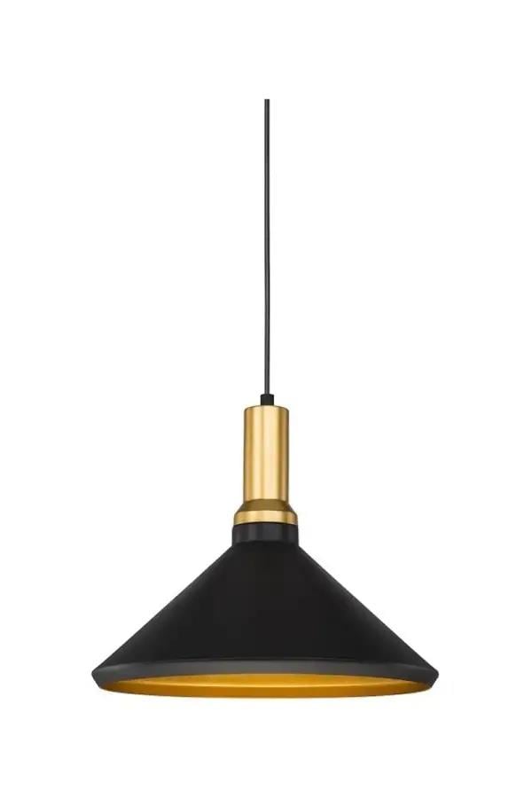 Dekoratif CT-8201 Sarkıt Armatür Siyah Gold Duy 35cm