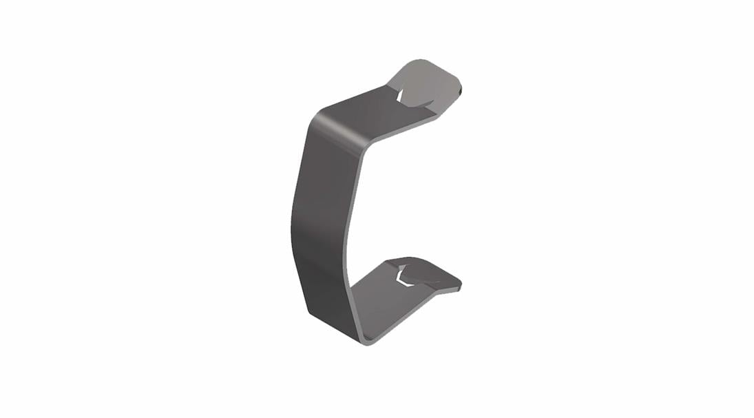 Eae 040 Kapak Kelepçesi (Dıştan) Alkali Çinko+Lak Kaplı 