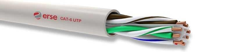 ERSE CAT 6 UTP 4X2X23 AWG RAL 7001 GRİ 305mt