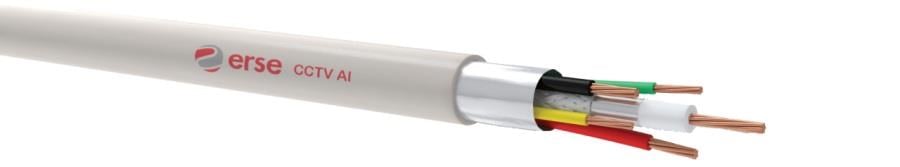 Erse CCTV-AL 1 COAX+4x0,22 mm² 100 LÜK