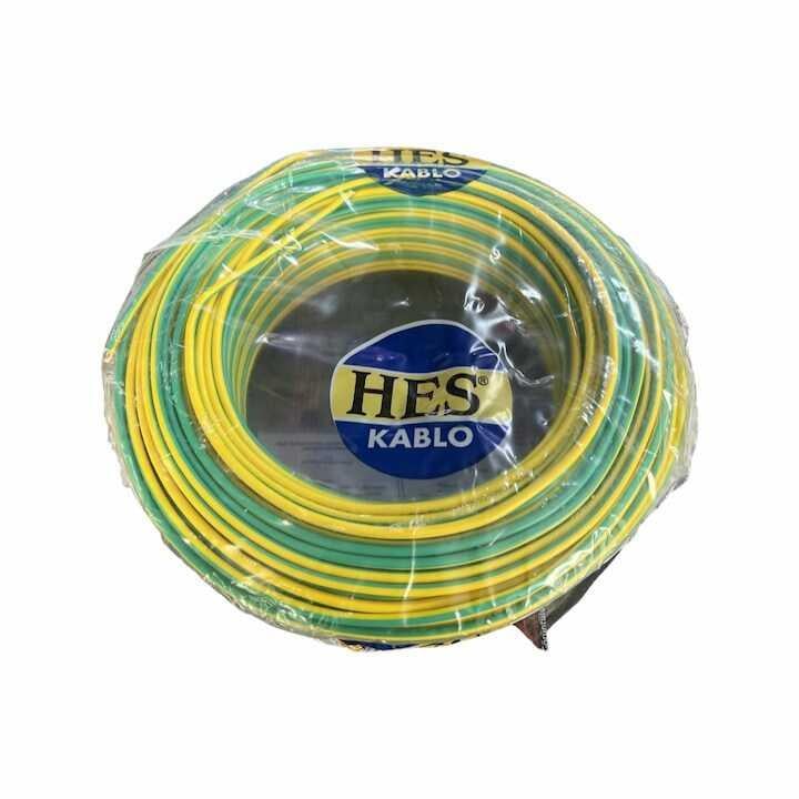 Hes Nya Kablo 6 mm² Sarıyeşil ( H07v-U )