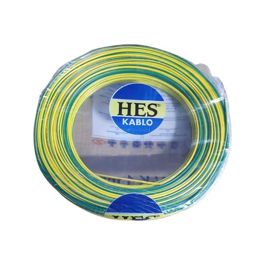 Hes Nyaf Kablo 1 mm² Sarıyeşil ( H05v-K )