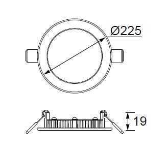 Jupiter LD473 S 18W Yuvarlak Panel Led 3000K Günışığı