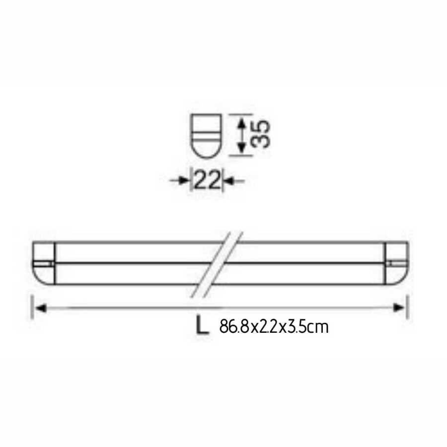 Jupiter LE496 B 10W Led'li 86cm Gizli Işık Armatürü 6500 K