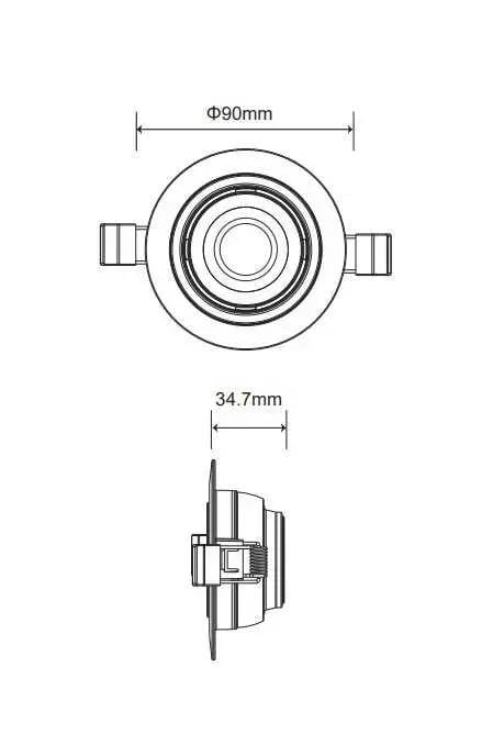 Jupiter LS559 S 7W Hareketli Plastik Led Spot 3000K Günışığı