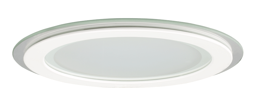 Lamptime 6w Camlı Led Panel Armatür Yuvarlak Beyaz Gövde 3000k Günışığı