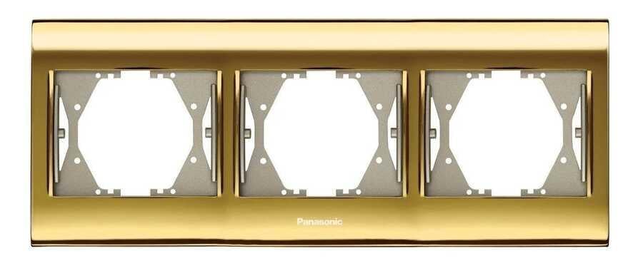 Panasonic Thea Blu Gold+Dore Üçlü Çerçeve - WBTF08035GL-TR