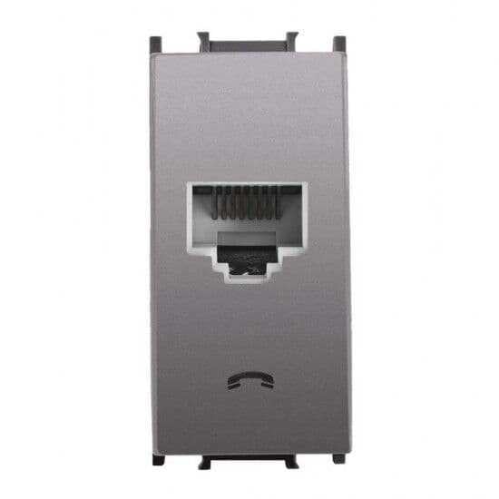 Thea / Panasonic Modüler Antrasit Nümeris Altlık+Düğme/Kapak 1m