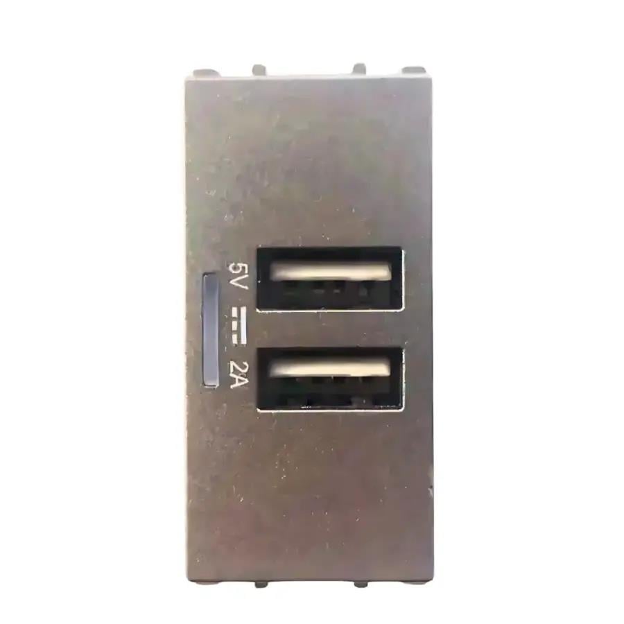 Thea Panasonic Modüler Antrasit Usb Priz Düğme Kapak 1M 5V 2A